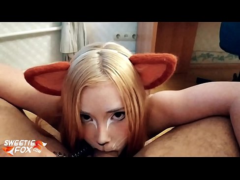 ❤️ Kitsune yutmak çük ve boşalmak içinde ona ağız ☑ Porno bizde ﹏